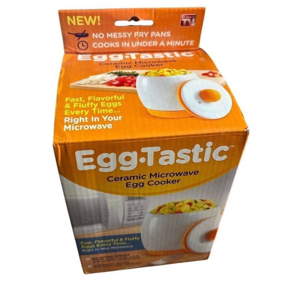 Egg Tastic Ceramic Microwave Egg Cooker *New*